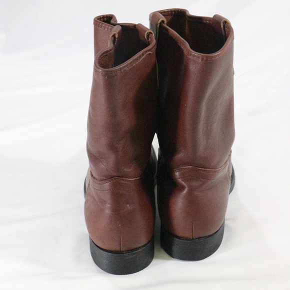 MASON WESTERN Mens Brown Cowboy Boots - Picture 4 of 8